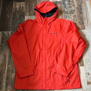 NWOT Columbia Mens Orange Jacket